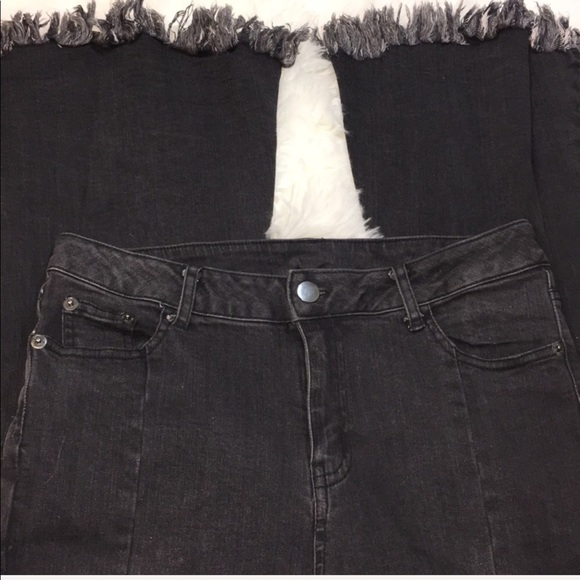 Charcoal Ultra Flared Denim Jeans - Picture 7 of 8